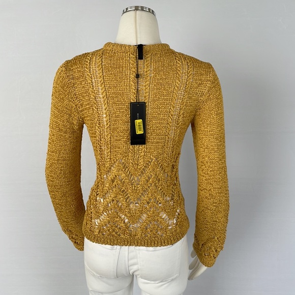 NWT BCBG Golden Yellow Sweater Size X Small - Picture 10 of 11
